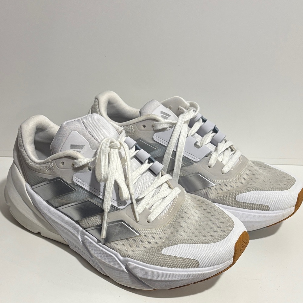 adidas White and Gray Athletic Sneakers
